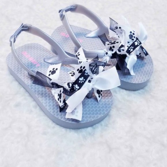 Adorable Baby Flip Flops-Toddler Size 5-Paw Prints - Picture 5 of 5